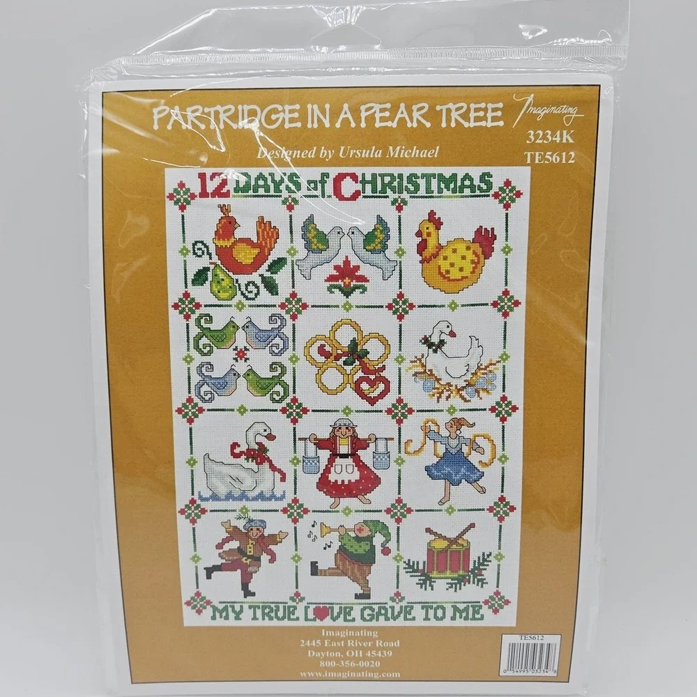 Imaginating Partridge in a pear tree 12 Days Of Christmas Cross Stitch TE5612